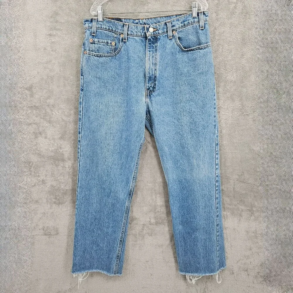 Levis Mens 505 Jeans 36x36 (36x29.5) Regular Fit Straight Leg VTG 90s USA Made